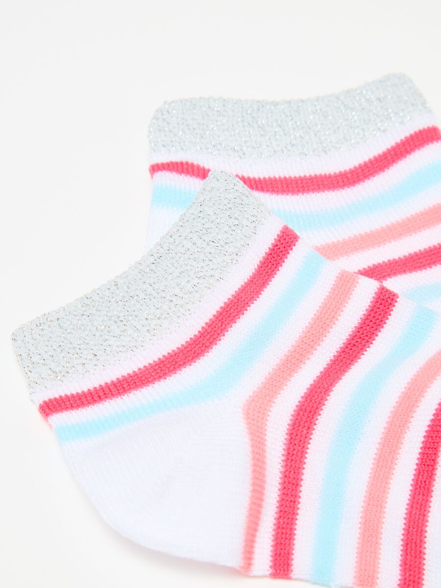 Two-pack short socks with striped pattern_2