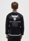 Boys' black cotton blend sweatshirt regular fit Chicago Bulls_1