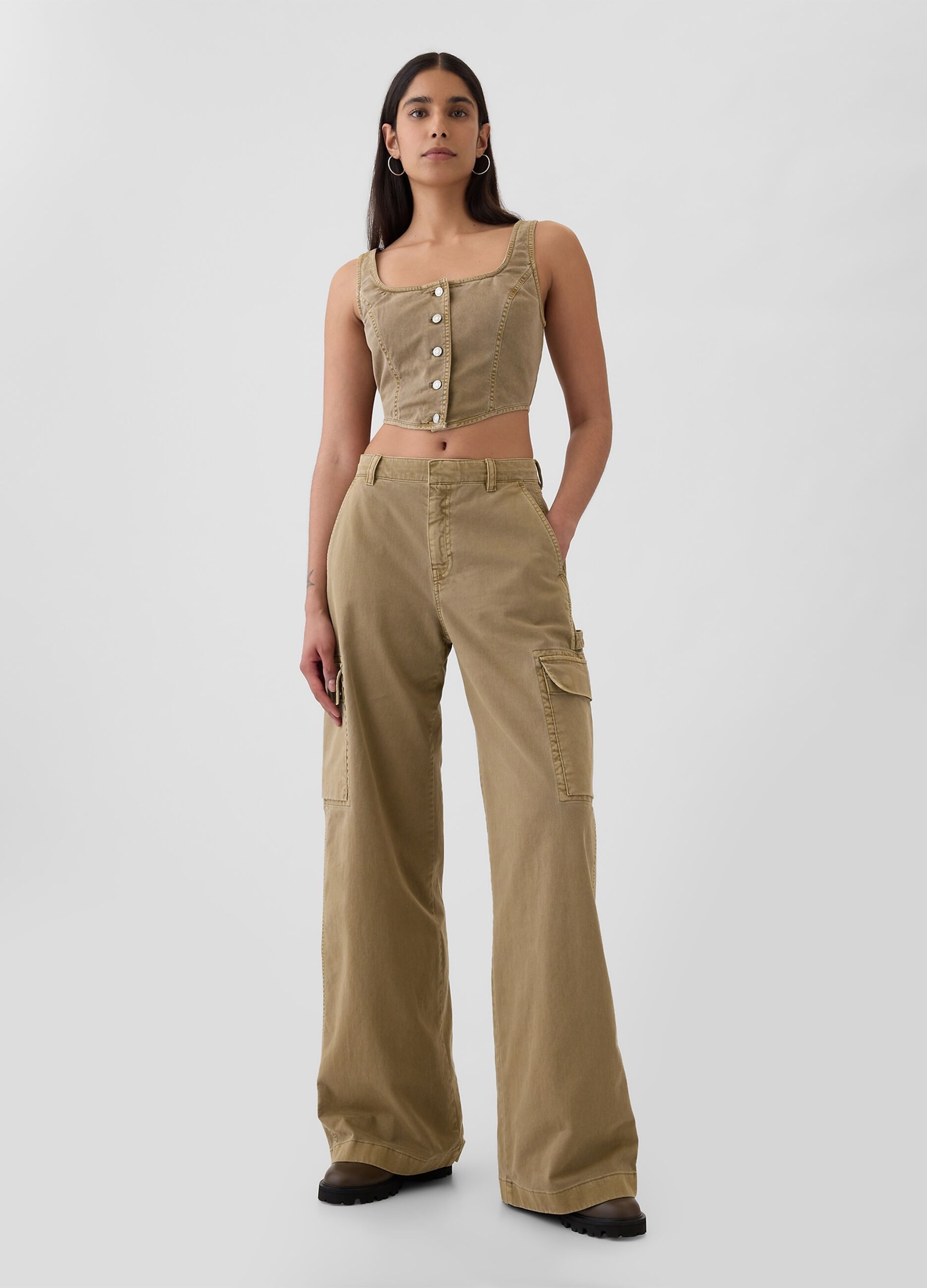 Baggy-fit cargo trousers