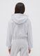Girls&rsquo; short grey pure cotton hoodie with crew neck_2
