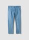 Light Blue Stretch Denim Jeans, Regular Fit_4
