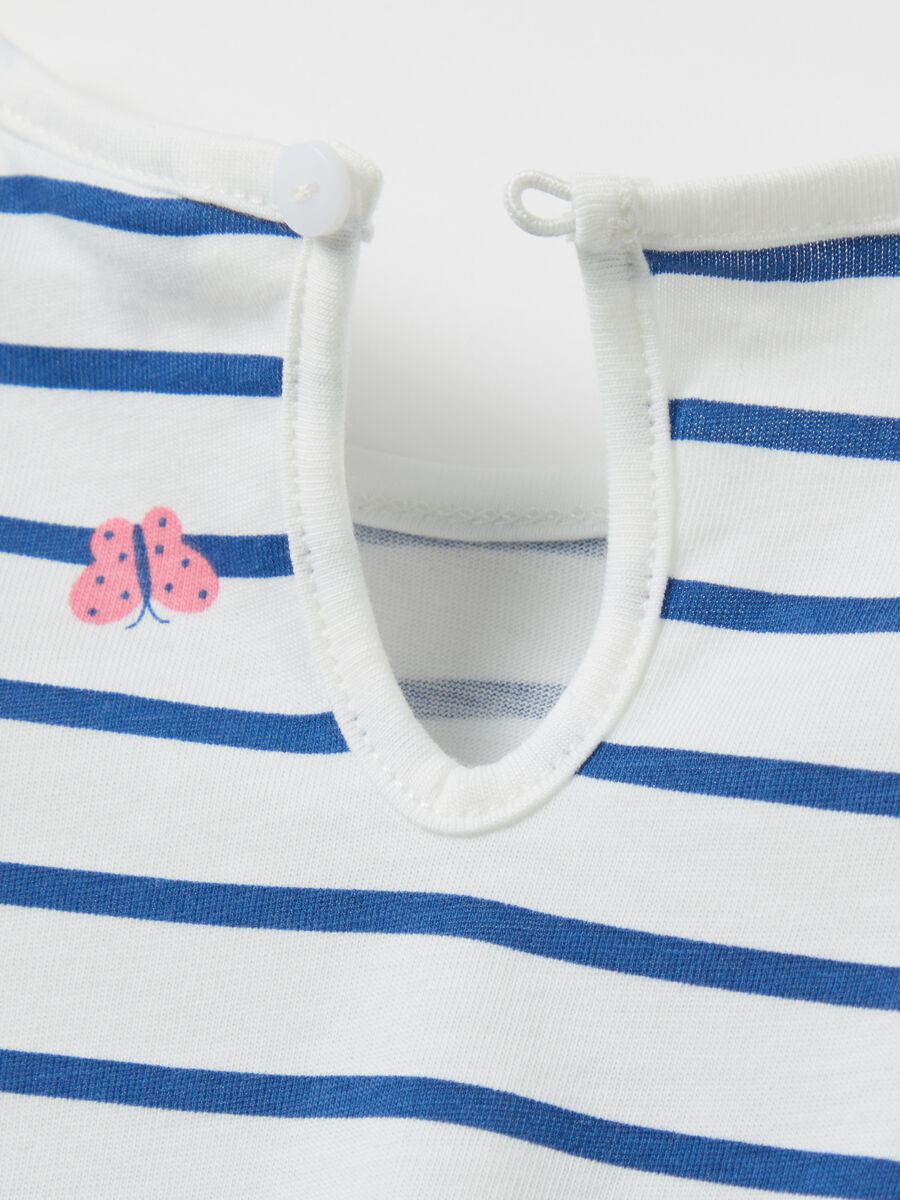 Cotton T-shirt with print and long sleeves_2