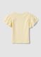 Girls&rsquo; yellow pure cotton regular-fit T-shirt with star_1