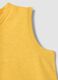 Yellow pure cotton vest top with buttons_3