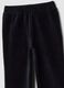 Black flared stretch cotton trousers_2