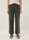 Gr&uuml;ne Wide-Leg-Hose aus elastischer Viskose_1