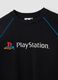Black cotton-blend sweatshirt with PlayStation print_2