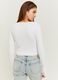 Crop T-shirt with flat ribbing_2