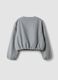 Girls&rsquo; grey regular-fit zip-up jacket_5
