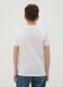 Jungen-Regular-Fit-T-Shirt aus reinem wei&szlig;em Baumwolle mit Druck_2