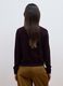 Cardigan viola in pura lana con girocollo e bottoni regular fit_3