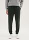 Regular Fit Green Fleece Trousers with Elastic Waist_1