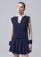 Blaue &auml;rmellose ALTAVIA COURT Poloshirt aus Stretch-Baumwolle mit klassischem Kragen_1