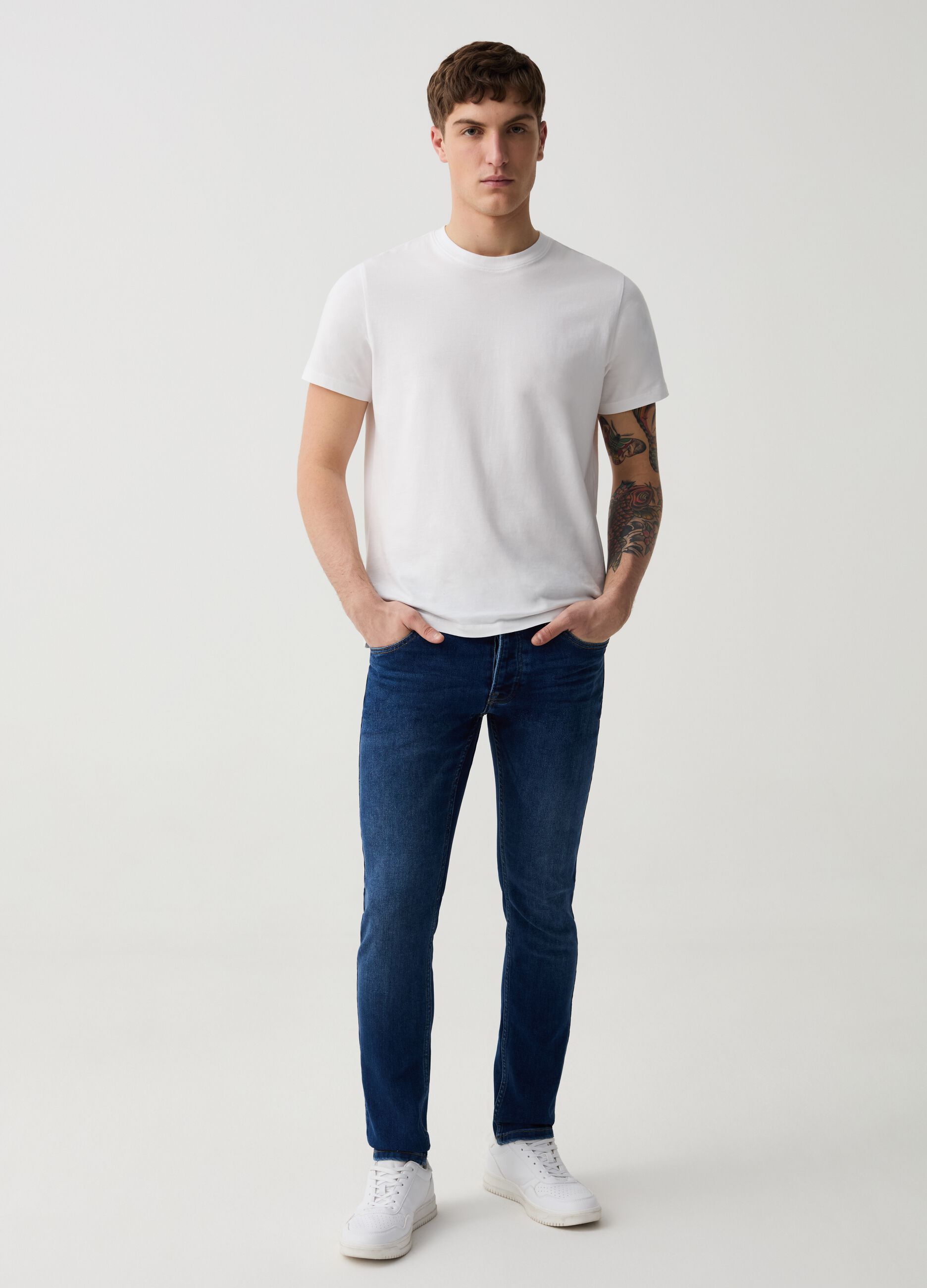 Skinny-fit jeans in Coolmax® fabric
