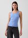 Stretch cotton tank top_0