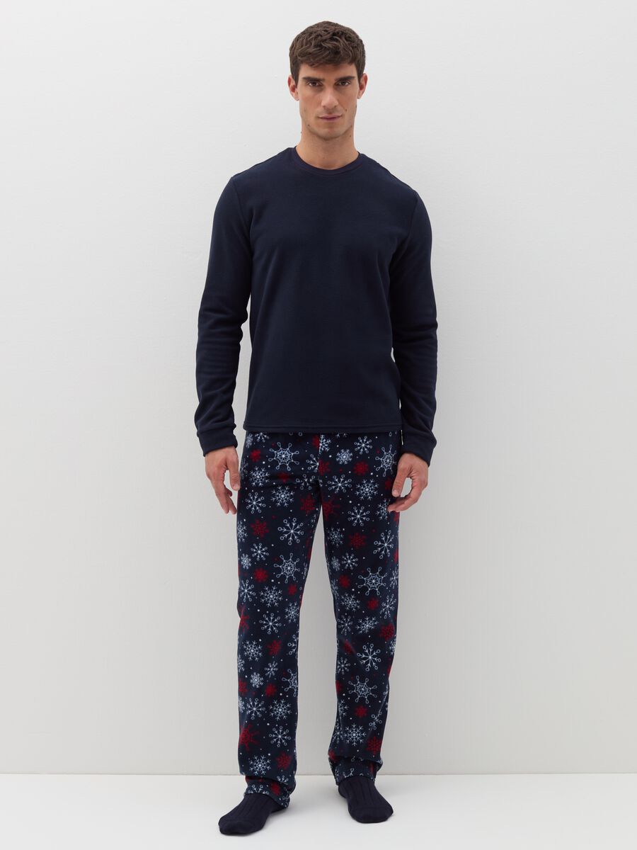 Printed fleece pyjamas_0