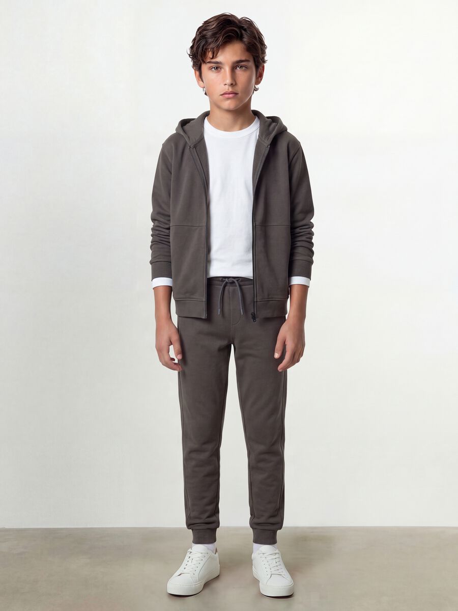 Grey organic cotton joggers_0