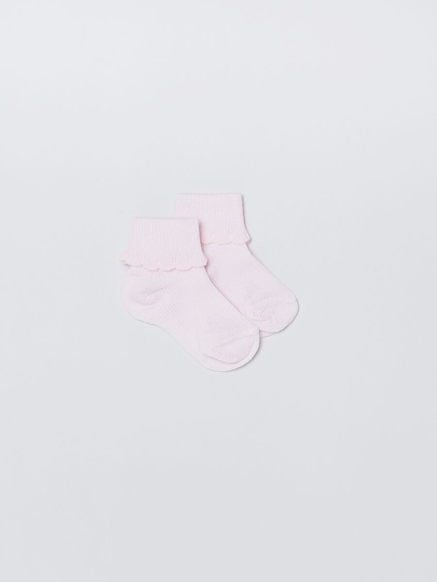 Two-pair pack short newborn socks_1