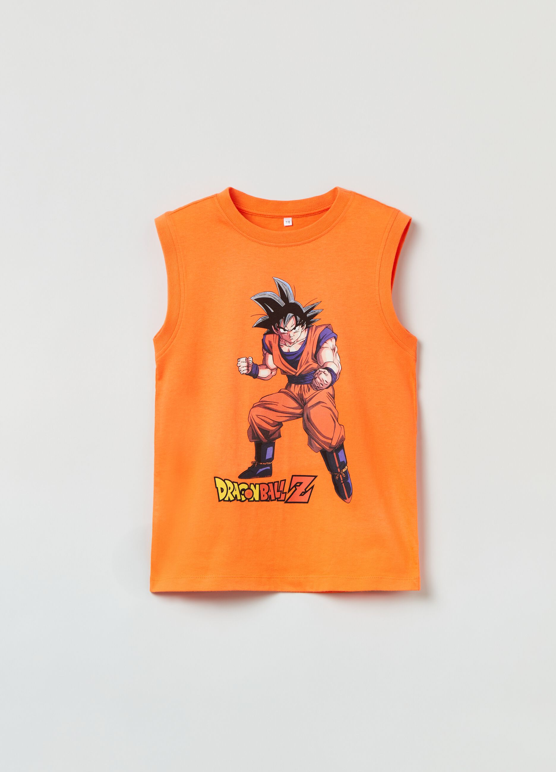 Camiseta de tirantes de algodón estampado Dragon Ball Z