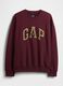 Sweatshirt vermelha com gola redonda_4