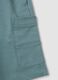 Light blue pure cotton set with top and shorts_3