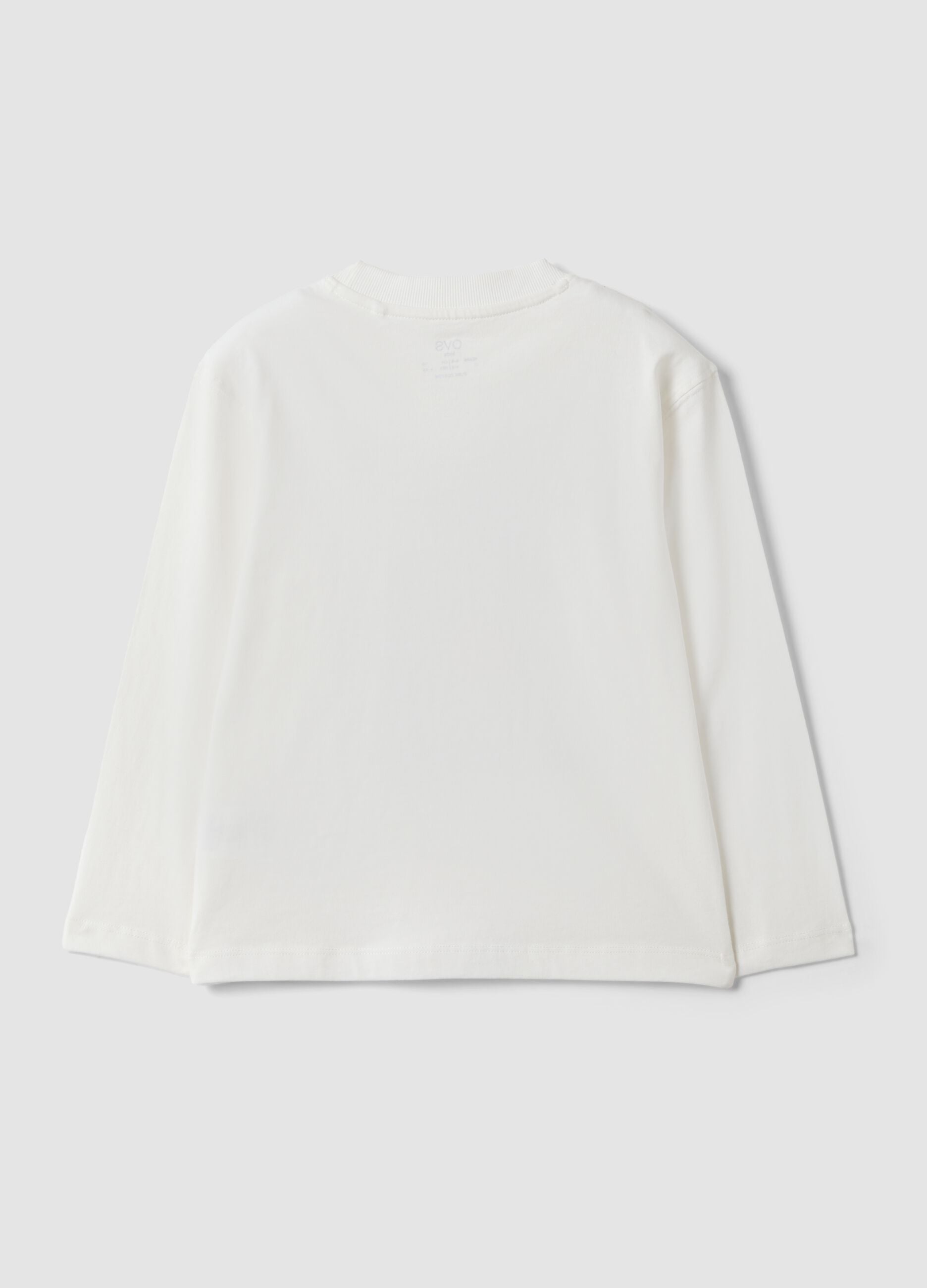 Wei&szlig;es Oversize-T-Shirt aus reiner Baumwolle mit Skate-Print f&uuml;r Jungen