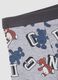 Tripack di boxer midi grigi in cotone organico elasticizzato con fantasia animali_1