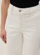 Jeans in cotone elasticizzato bianchi wide leg_3