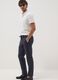 Blue stretch-fabric chino trousers_0