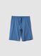 Boys&rsquo; light blue regular-fit shorts in pure organic cotton_0