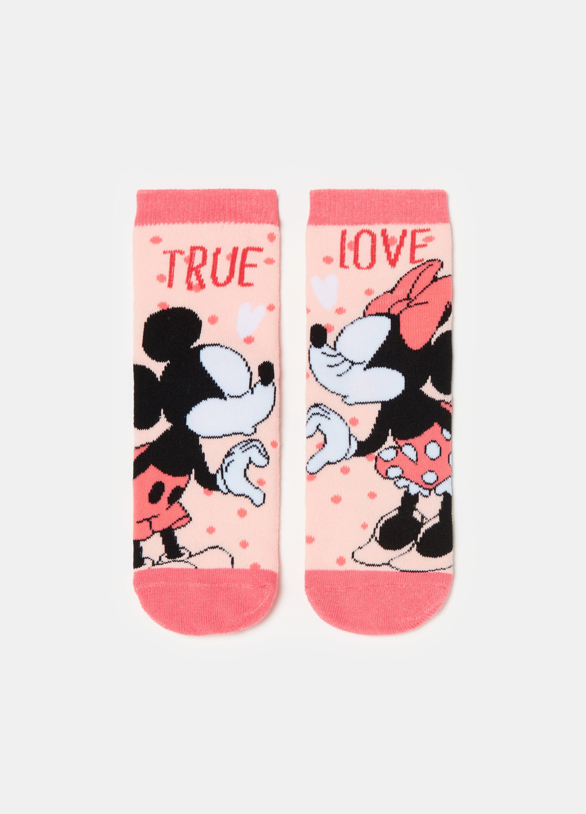 Minnie and Mickey Mouse slipper socks