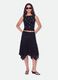Black stretch cotton top with metal eyelets, regular fit_1
