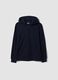 Sweatshirt azul com capuz em algod&atilde;o org&acirc;nico puro, corte regular para rapaz_0
