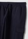 Blue cotton-blend cargo jogger trousers with drawstring, regular fit_1
