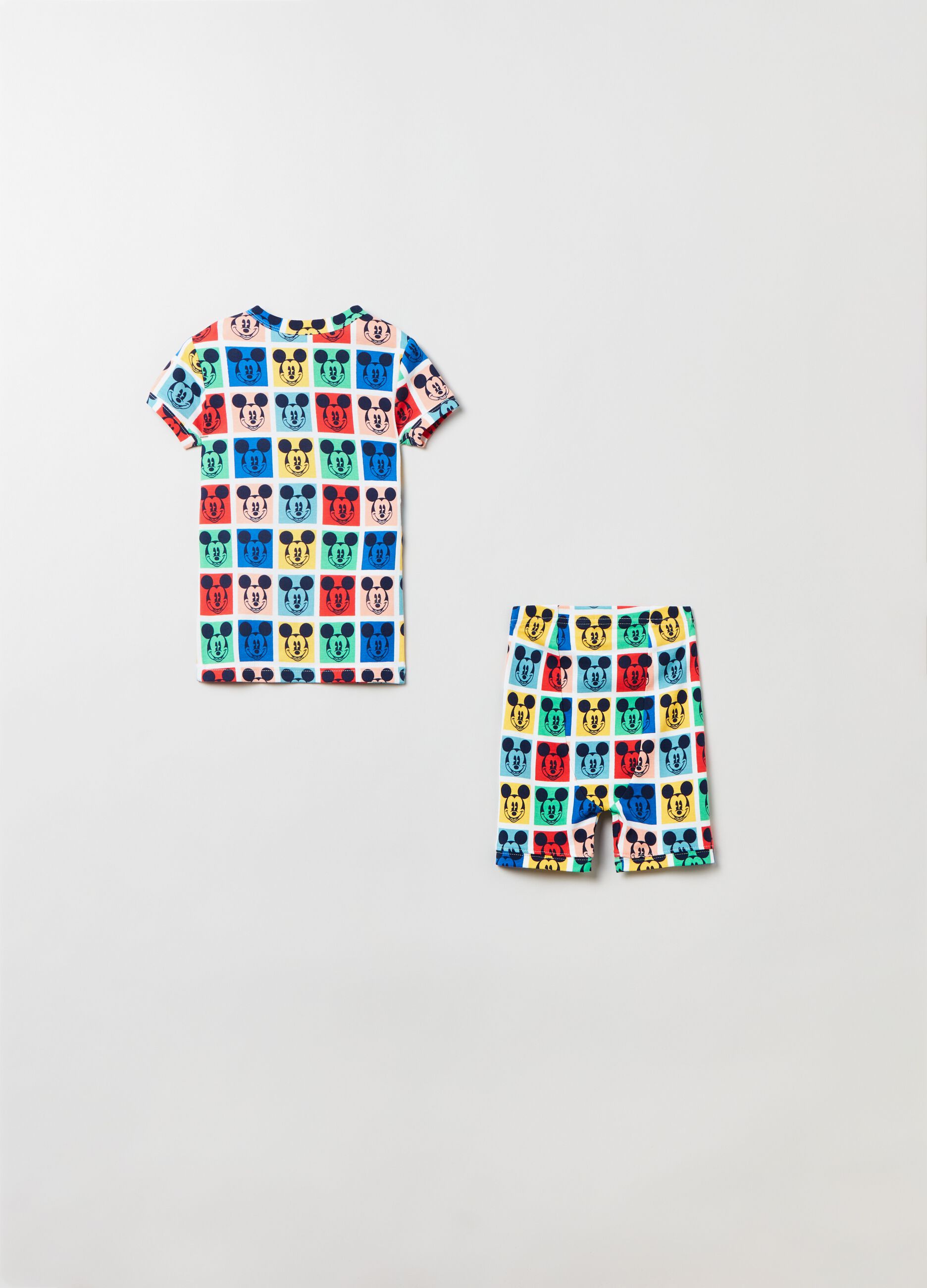 Cotton pyjamas with Mickey Mouse print