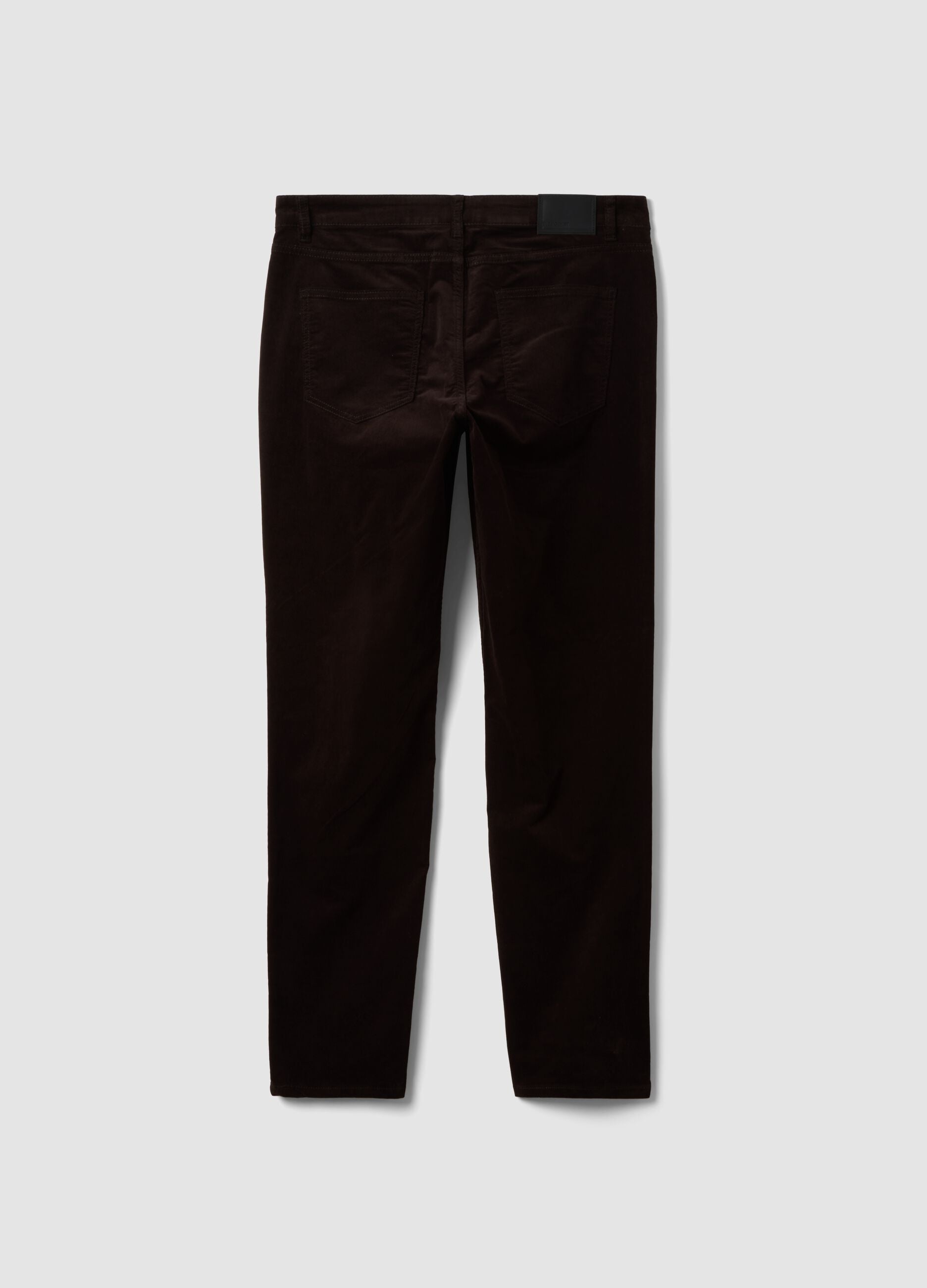 Braune Five-Pocket-Hose aus Stretch-Baumwolle