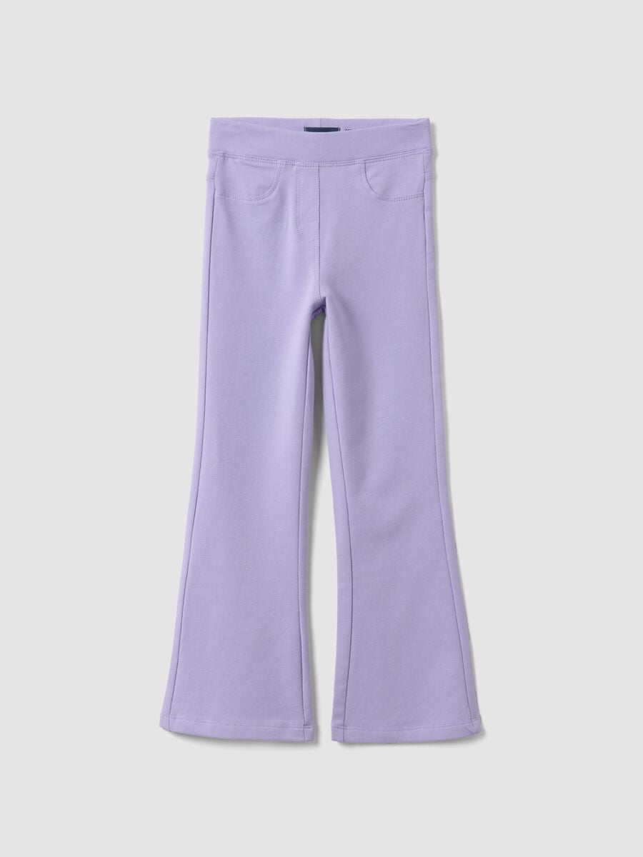 Violette Schlaghose aus Bio-Baumwolle_0