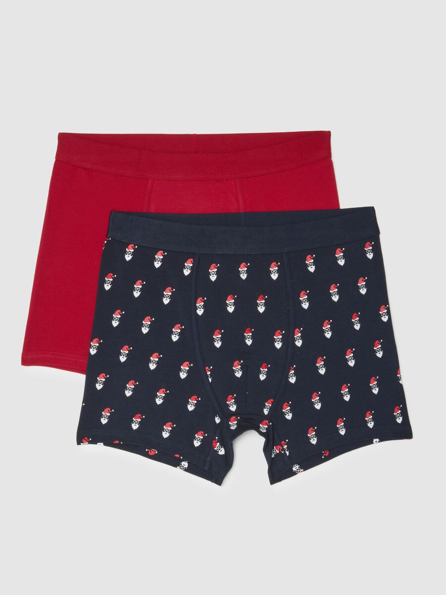 Multicolour stretch cotton regular fit boxer twin pack_4