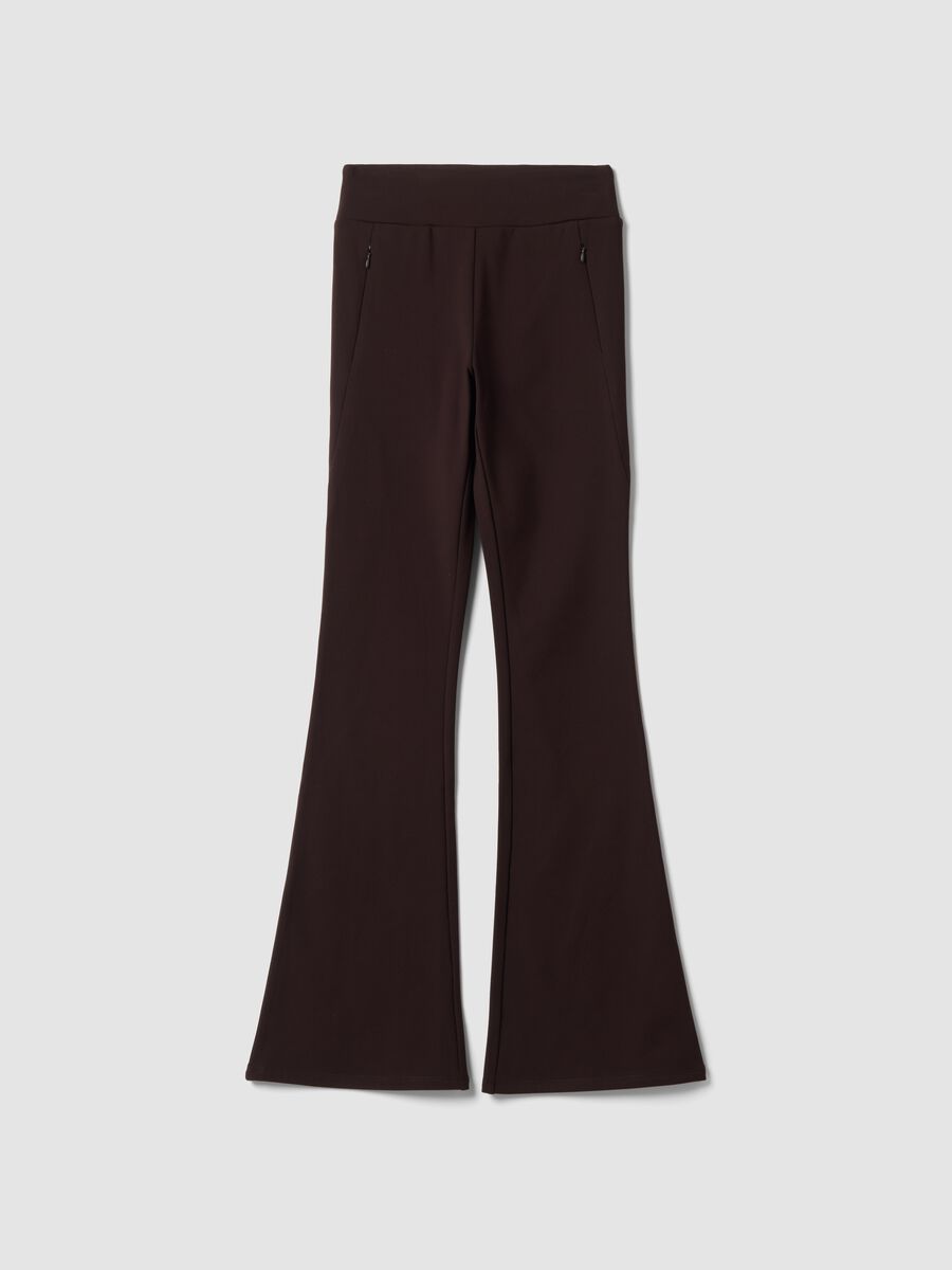 Brown flared stretch trousers ALTAVIA STUDIO_5
