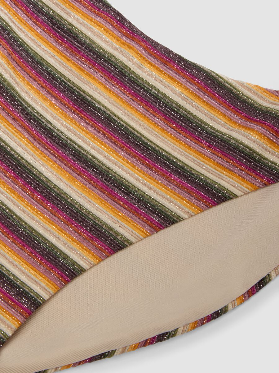 Stretch-Bikinihose mit bunten Streifen_1