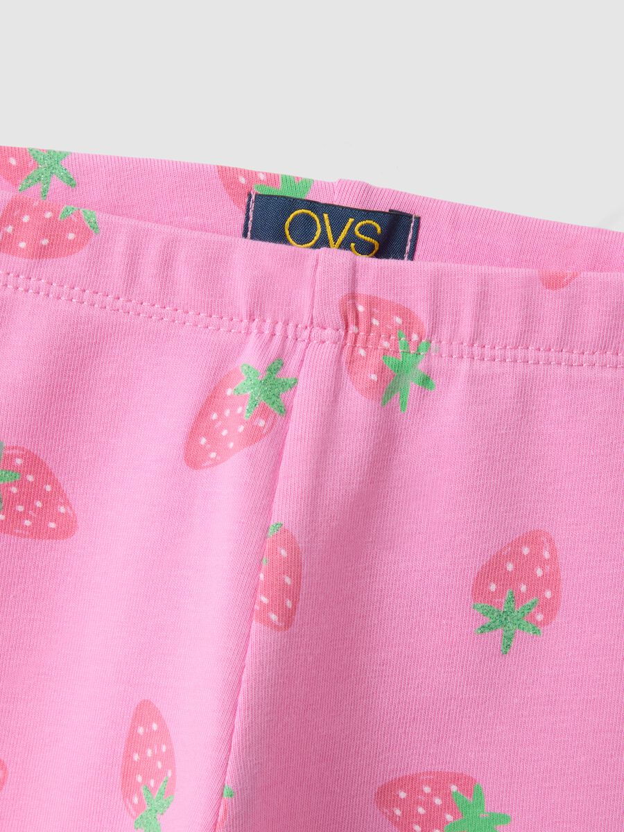 Girls' Stretch Organic Cotton Pink Skinny Leggings_2