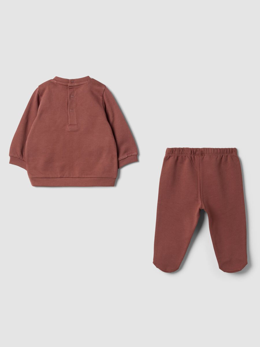 Brown organic cotton Winnie the Pooh pyjamas set_1