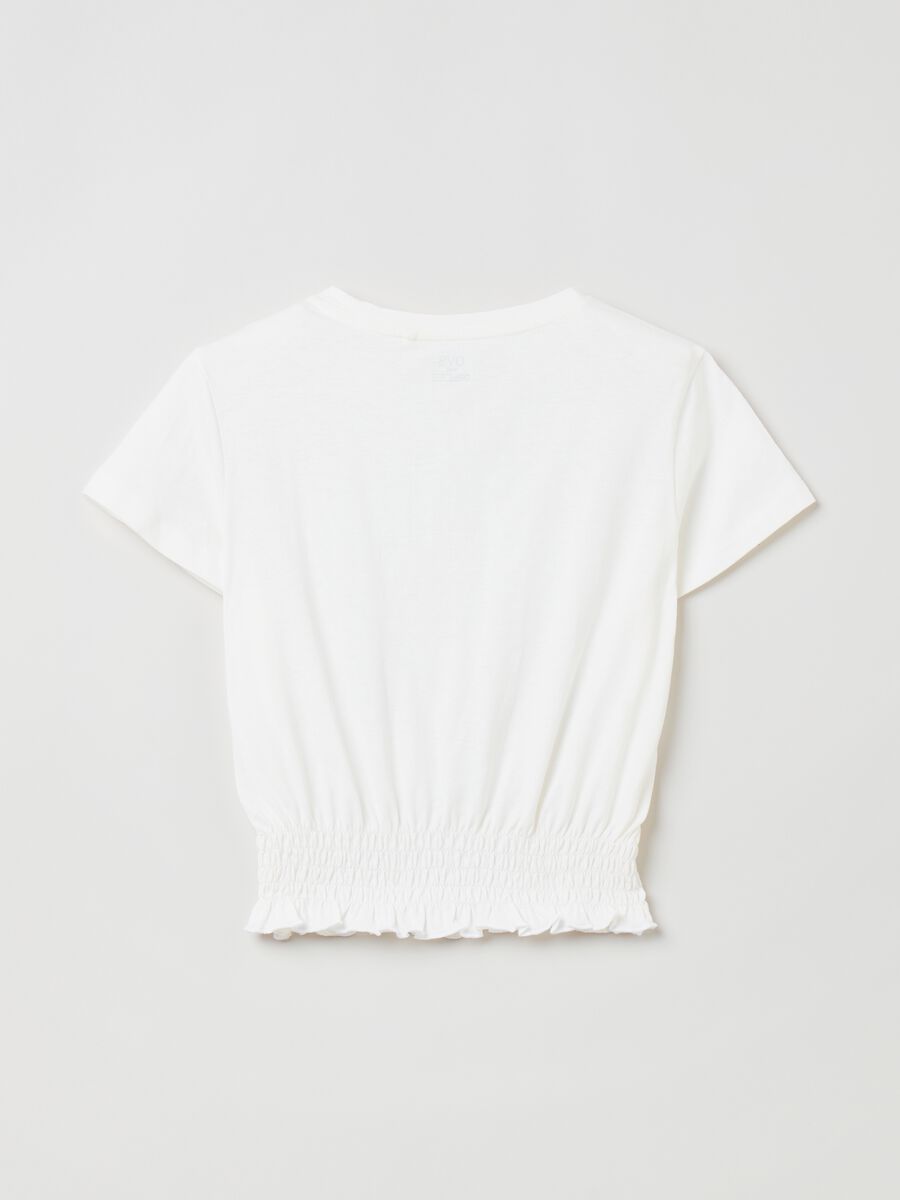 Camiseta de algodón con bajo elástico_1