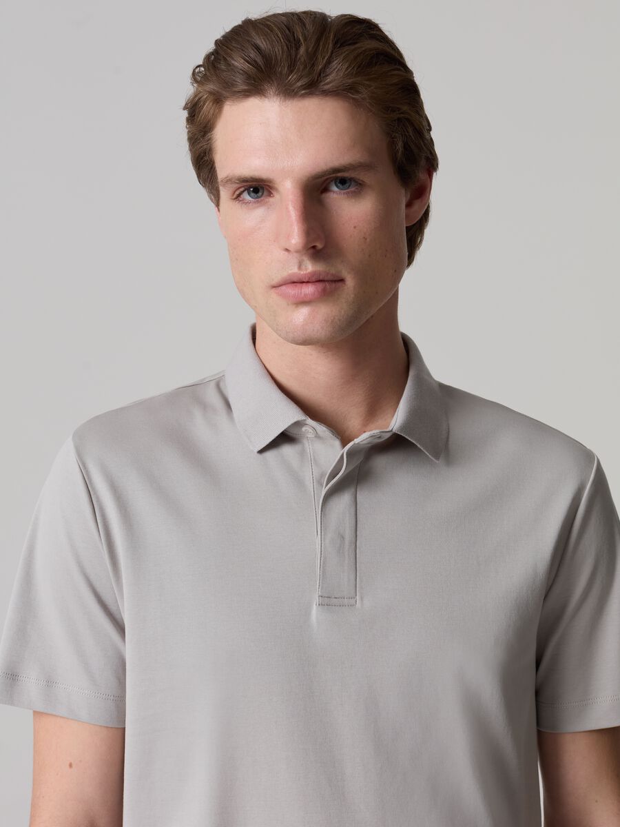 Contemporary City polo shirt in mercerised cotton_1
