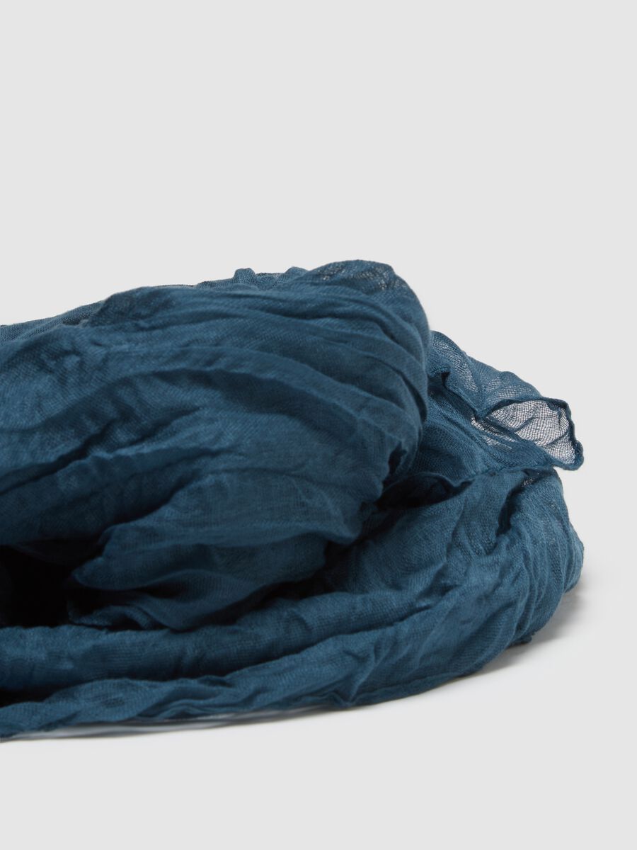 Sciarpa leggera blu regular fit_1