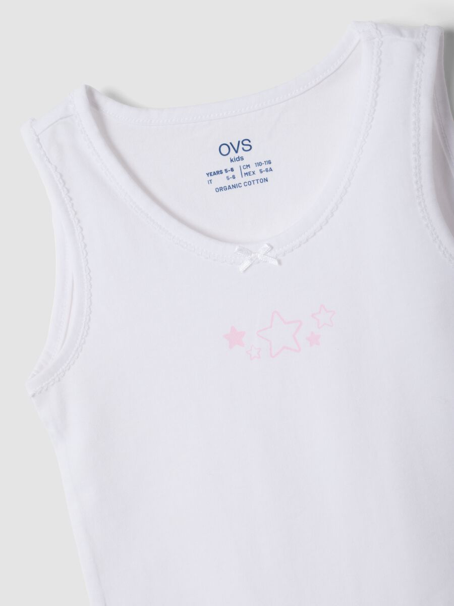 Bipack canotte rosa e bianco in puro cotone organico girocollo_2