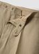 Beige Slim-Fit-Hose aus reinem Leinen_5