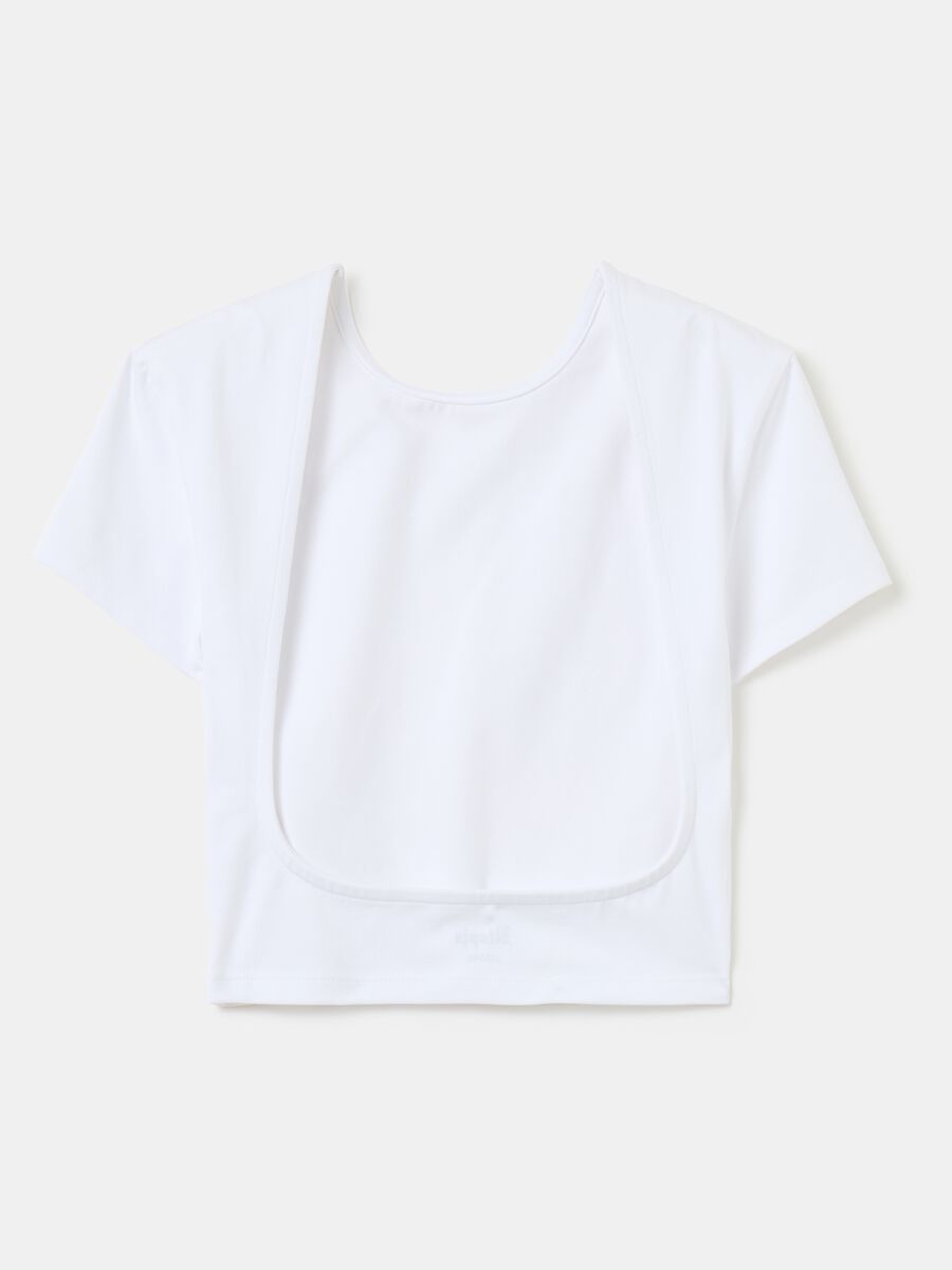 Backless Crop T-shirt White_7