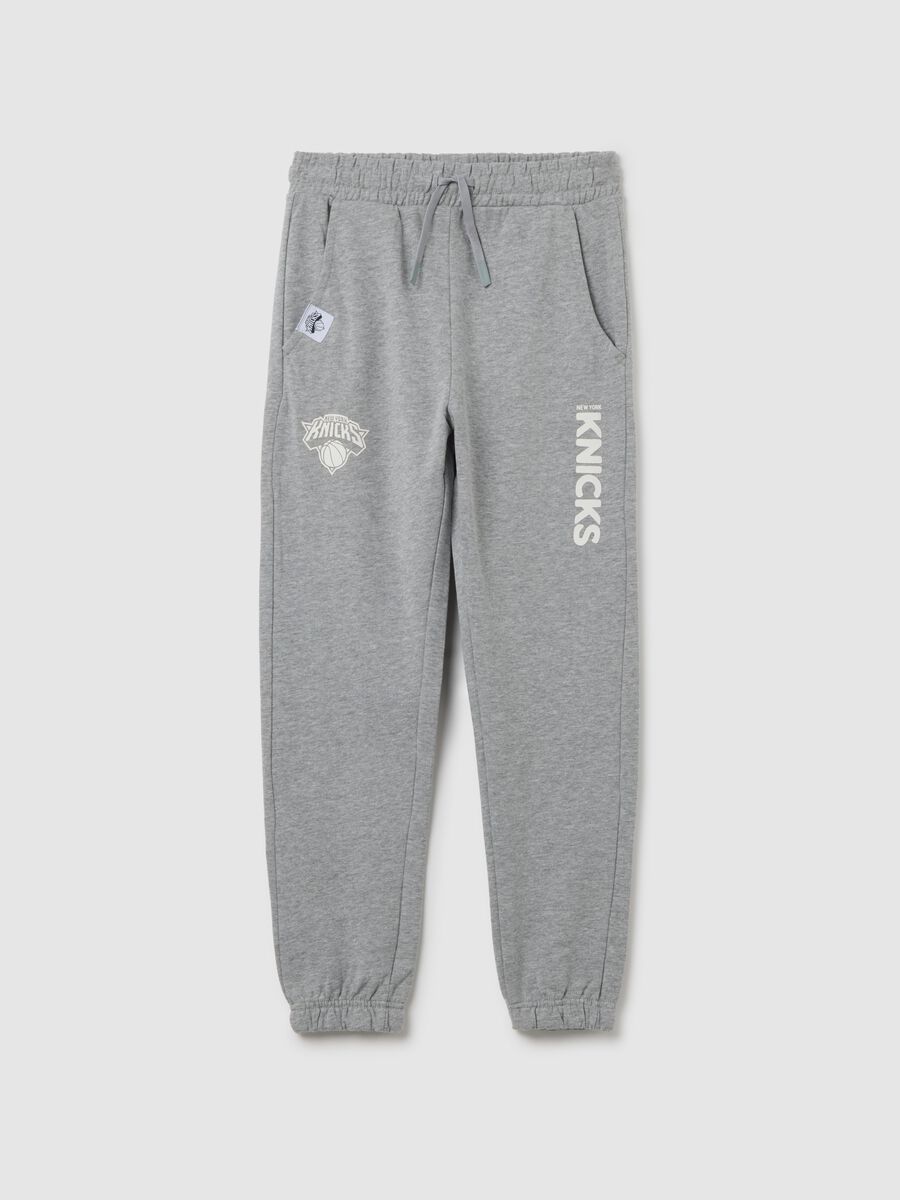 Boy's joggers in grey cotton blend relaxed fit_3