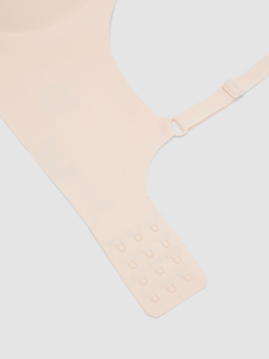 Pink stretch-fabric bra with removable padding_5
